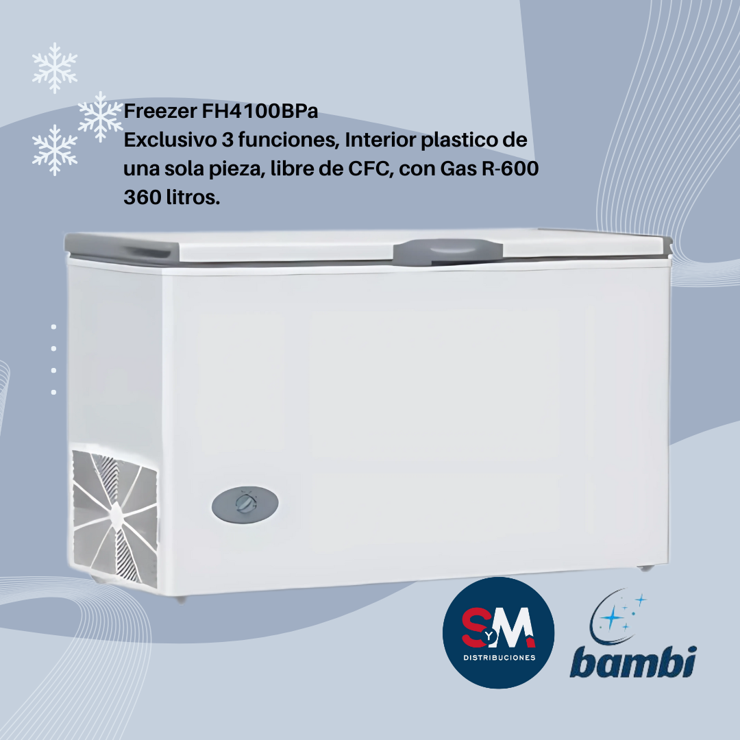 FREEZER BAMBI FH 4100 - 360 litros