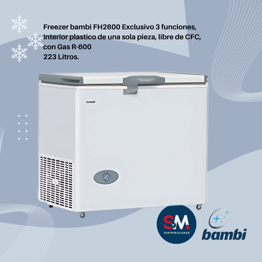 FREEZER BAMBI FH 2600 - 223 litros