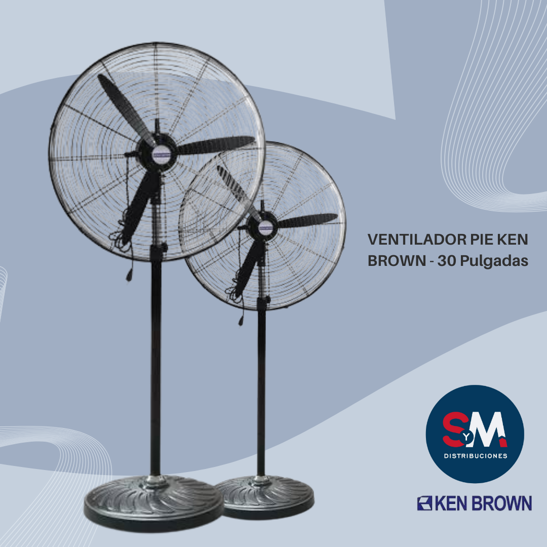 VENTILADOR PIE KEN BROWN - 30 Pulgadas