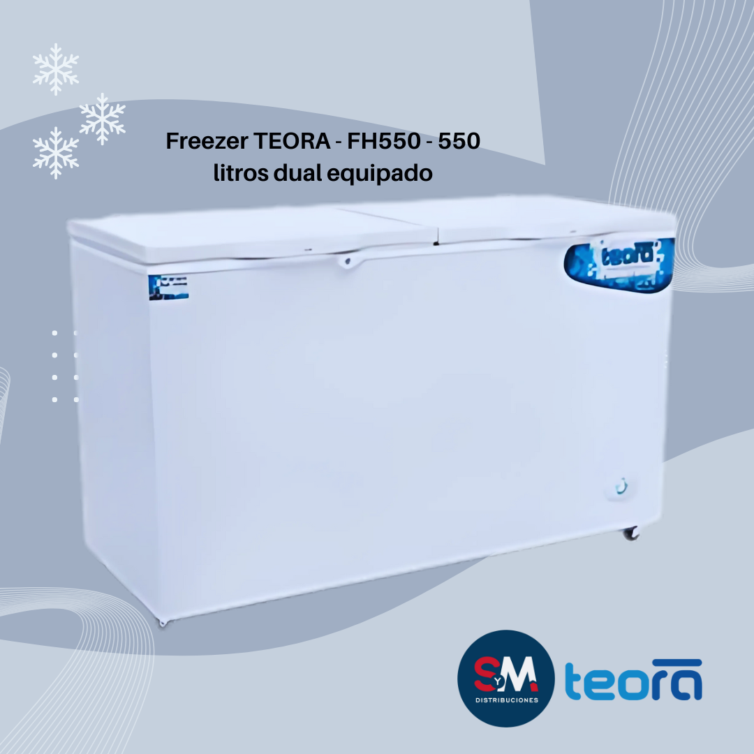 FREEZER TEORA - FH550 - 550 LITROS - DUAL EQUIPADO