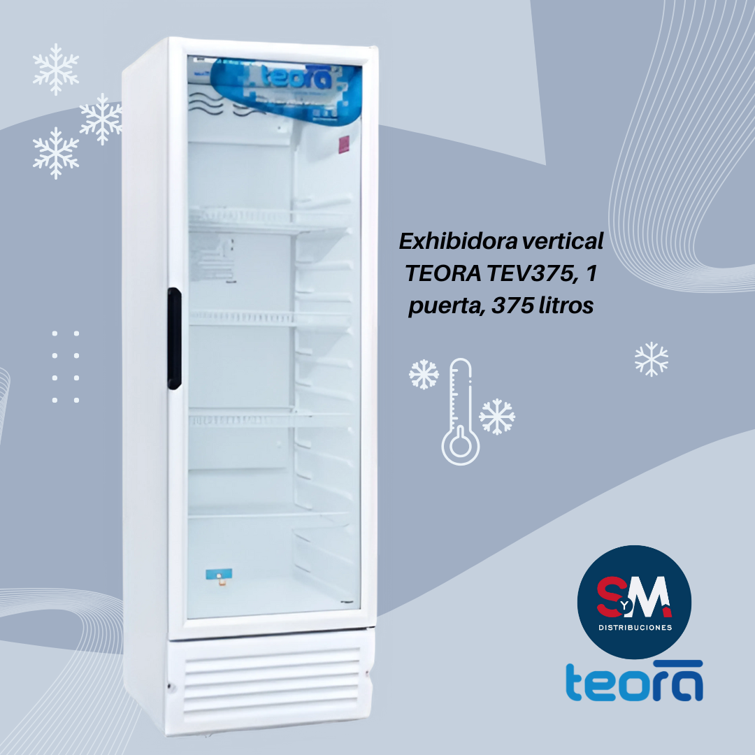 EXHIBIDORA VERTICAL TEORA - TEV375 - 375 LITROS