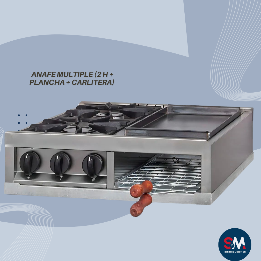 ANAFE MULTIPLE (2 H + PLANCHA + CARLITERA)