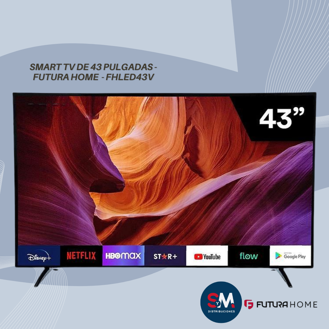 SMART TV DE 43 PULGADAS - FUTURA HOME  - FHLED43V